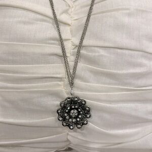 White House Black Mkt silver necklace